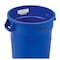 Global Industrial 20 Gallon Plastic Trash Container, Garbage Can - Blue 240458BL - alternate 2